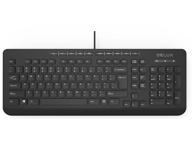 Клавиатури Delux OM-02U, черна