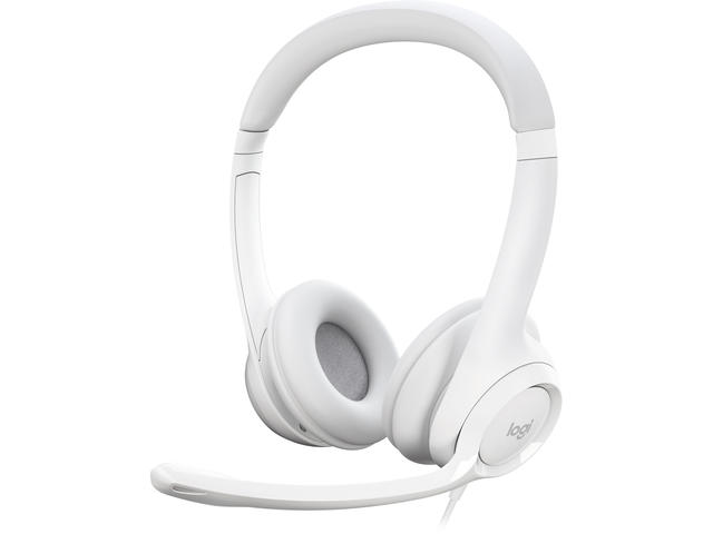 Слушалки Logitech H390, WHITE 