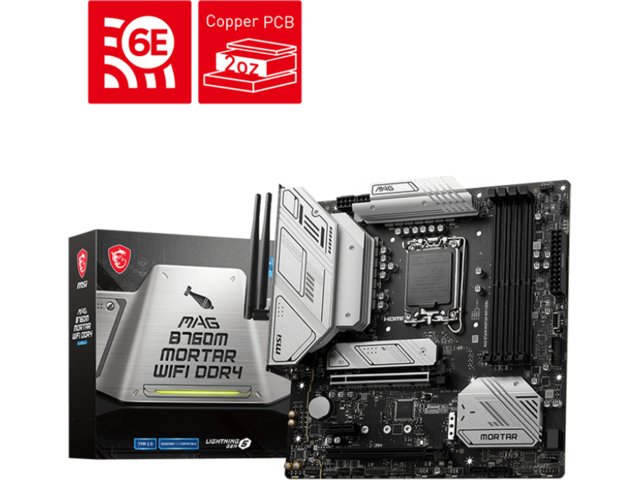 Дънни платки MSI MAG B760M MORTAR WIFI DDR4