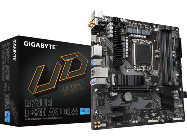 Дънни платки GIGABYTE B760M DS3H AX DDR4