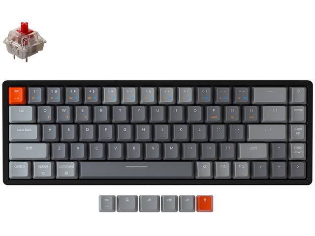 Клавиатури Keychron K6 Hot-Swappable Aluminum 65% Gateron Red Switch RGB LED Gateron Red Switch ABS