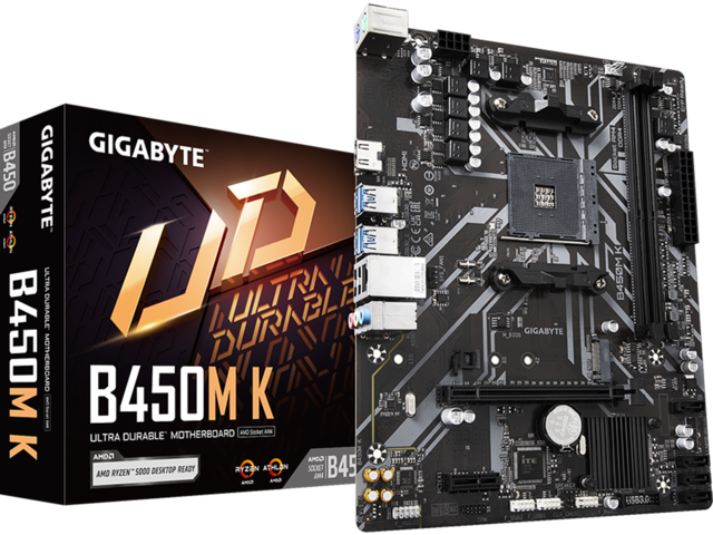 Дънни платки GIGABYTE B450M K