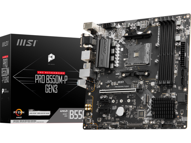 Дънни платки MSI PRO B550M-P GEN3