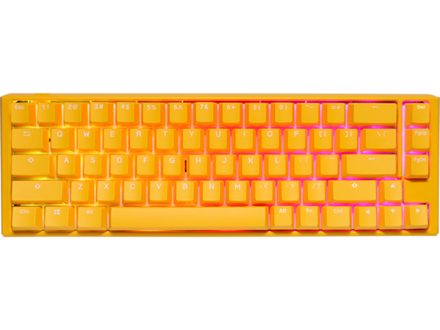 Клавиатури Ducky One 3 Yellow SF 65, Cherry MX Red суичове