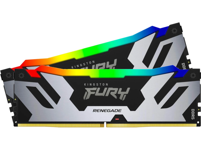 Оперативна памет 32GB (2x16GB) DDR5 7200 MT/s Kingston Fury Renegade RGB Silver