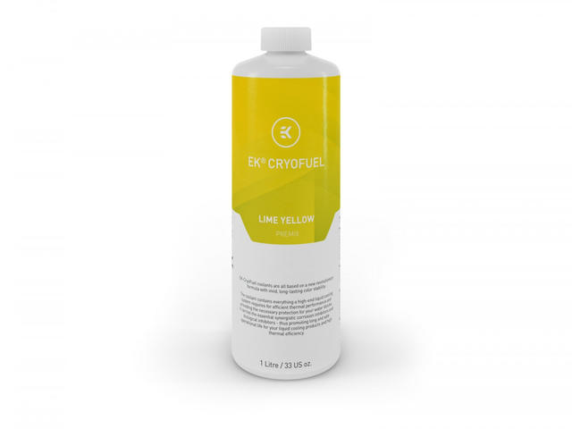 Охладители EK-CryoFuel Lime Yellow (Premix 1000mL) Охлаждаща смес