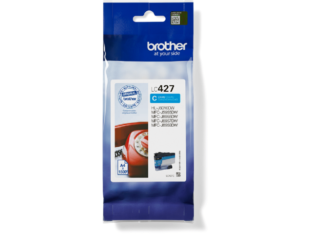 Консумативи Оригинален Brother LC427C Cyan Ink Cartridge