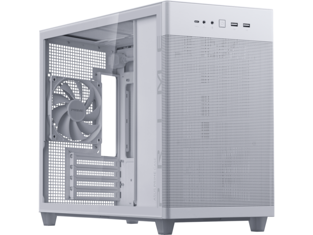 Кутии ASUS Prime AP201 Tempered Glass White