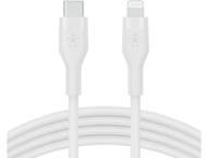 Кабели и Адаптери Belkin BOOST CHARGE Flex Silicone cable USB-C to Lightning - 1M - White