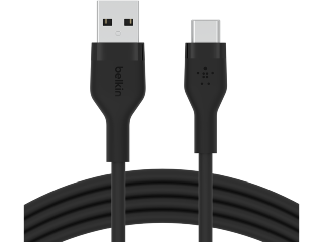 Кабели и Адаптери Belkin BOOST CHARGE Flex Silicone cable USB-A to USB-C - 1M - Black
