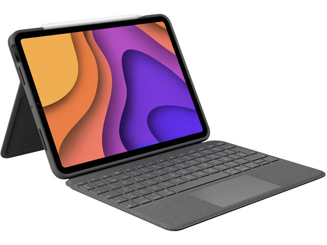 Клавиатури Logitech Folio Touch за iPad Air(R) (4-то и 5-то поколение) - Oxford Grey - US
