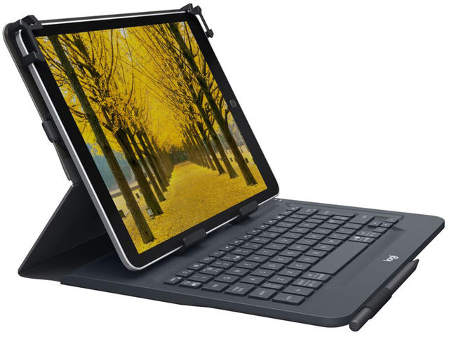 Клавиатури Logitech Universal Folio Keyboard case, Black - UK