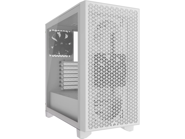 Кутии Corsair 3000D Airflow Tempered Glass White