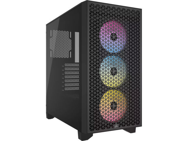 Кутии Corsair 3000D Airflow Tempered Glass RGB Black