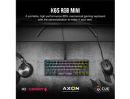 Клавиатури Corsair K65 RGB MINI 60% Mechanical Gaming Keyboard —CHERRY MX SPEED