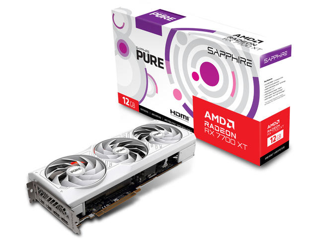 Видео карти Sapphire PURE AMD Radeon RX 7700 XT 12GB