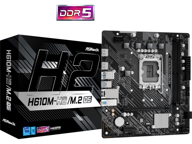 Дънни платки ASRock H610M-H2/M.2 D5