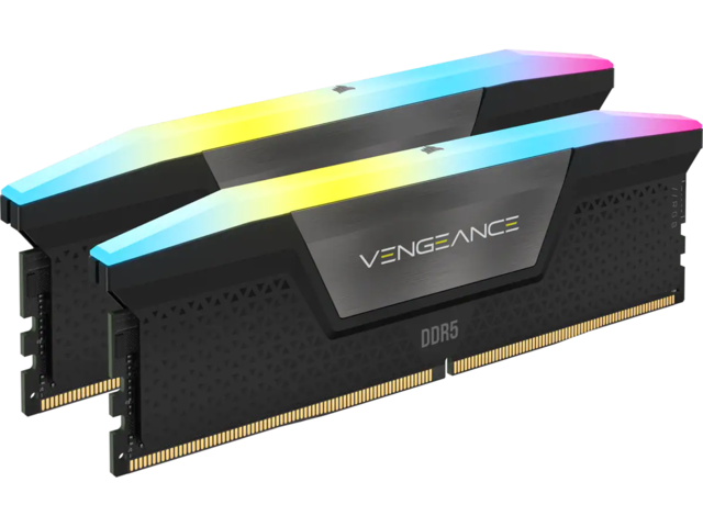 Оперативна памет 32GB (2x16GB) DDR5 6000MHz Corsair Vengeance RGB Black