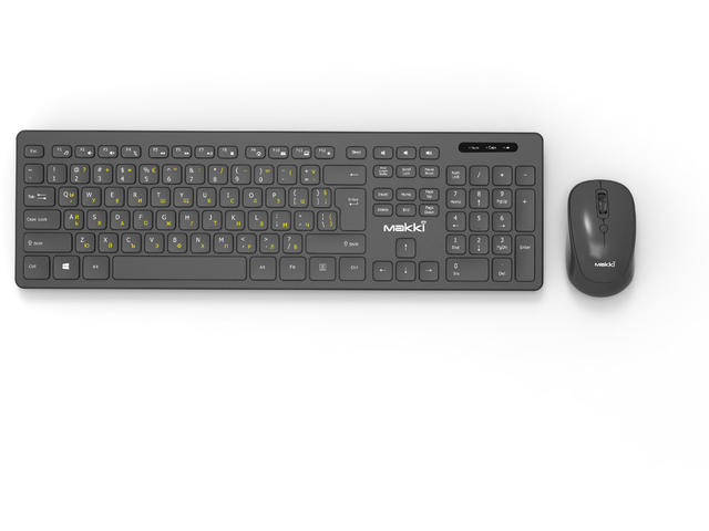Клавиатури Makki Combo Keyboard and Mouse Wireless 2.4G BG