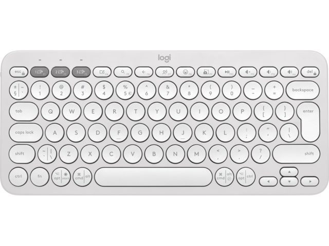 Клавиатури Logitech Pebble Keys 2, Tonal White