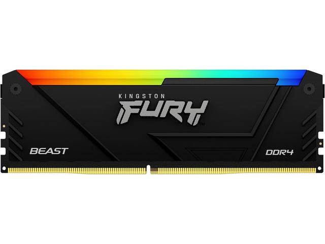 Оперативна памет 8GB DDR4 3600MT/s Kingston FURY BEAST RGB Black