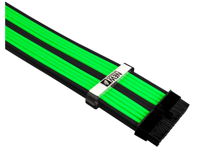 Кабели за компоненти 1stPlayer Custom Modding Cable Kit Black/Green - ATX24P, EPS, PCI-e