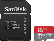 Карти памет SANDISK Ultra microSDXC 64GB + SD Adapter 140MB/s A1 Class 10 UHS-I