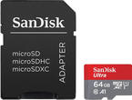 Карти памет SANDISK Ultra microSDXC 64GB + SD Adapter 140MB/s A1 Class 10 UHS-I