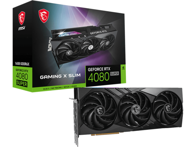 Видео карти MSI GeForce RTX 4080 SUPER 16G GAMING X SLIM
