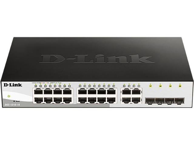 Мрежово оборудване D-Link DGS-1210-16/E