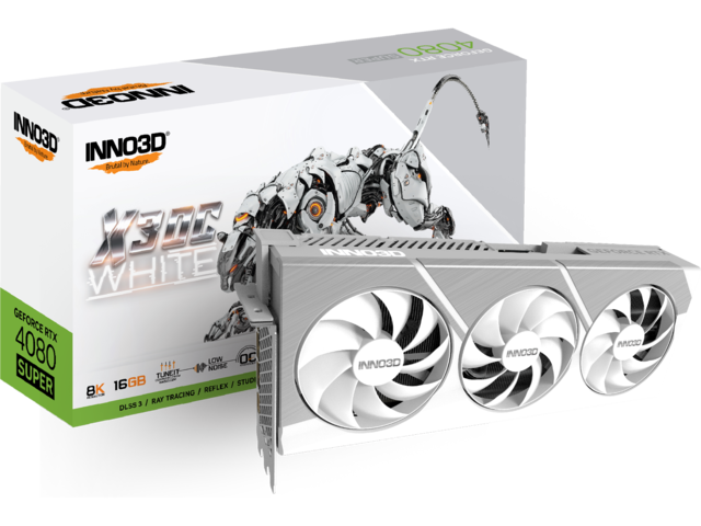 Видео карти Inno3D GeForce RTX 4080 Super X3 OC White