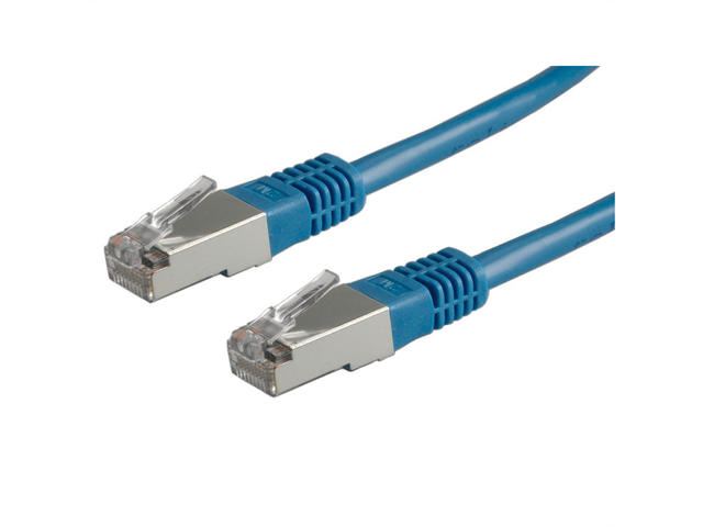 Кабели и Адаптери VALUE 21.99.1324 :: S/FTP Patch кабел, Cat.6, PiMF, 0.5 м, Син