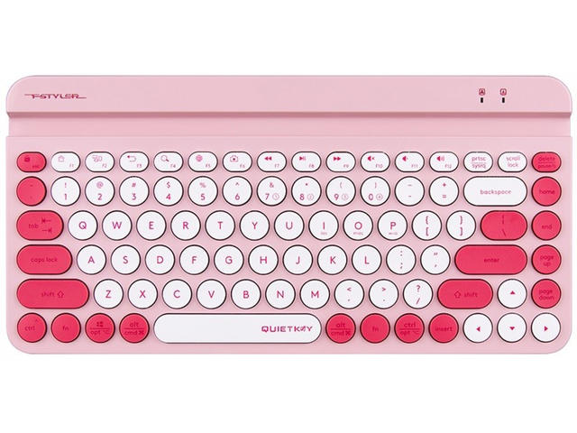 Клавиатури A4tech Fstyler FBK30, Кирилизирана, в розово