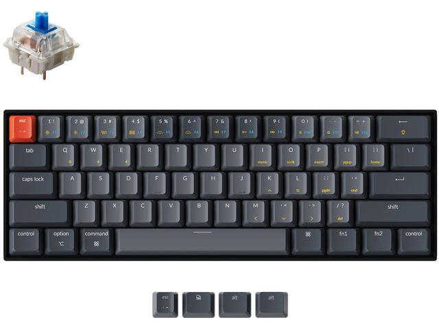 Клавиатури Keychron K12 Hot-Swappable 60% Gateron Blue Switch