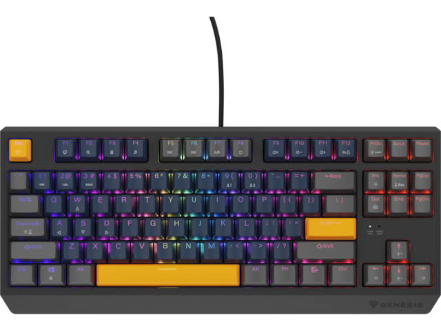 Клавиатури Genesis Thor 230 TKL Naval Blue Positive US Black Outemu Panda