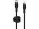 Кабели и Адаптери Belkin BoostCharge Pro Flex USB-C кабел с Lightning конектор, 3 метра, черен