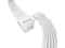Кабели за компоненти 1stPlayer модулен кабел Custom Sleeved Modding Cable White - PCIe 5.0 12VHPWR M/M