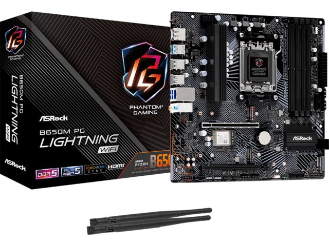 Дънни платки ASRock B650M PG Lightning WiFi
