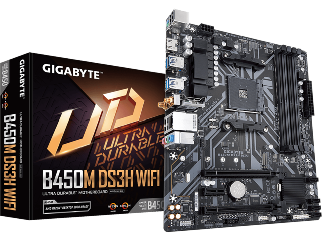 Дънни платки GIGABYTE B450M DS3H WIFI