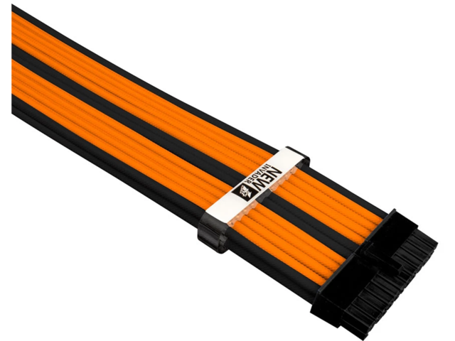 Кабели за компоненти 1stPlayer комплект удължителни кабели Custom Modding Cable Kit Black/Orange