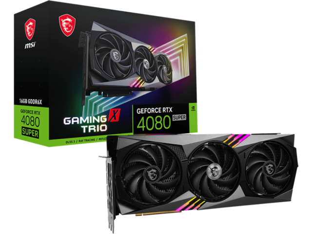 Видео карти MSI GeForce RTX 4080 SUPER 16G GAMING X TRIO
