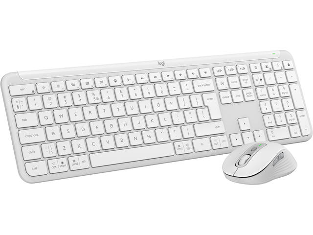 Клавиатури Logitech Signature Slim Combo MK950 - USINTL , Off-white