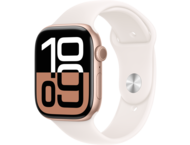 Смарт часовници Apple Watch Series 10 GPS 46mm Rose Gold Aluminium Case with Light Blush Sport Band - S/M