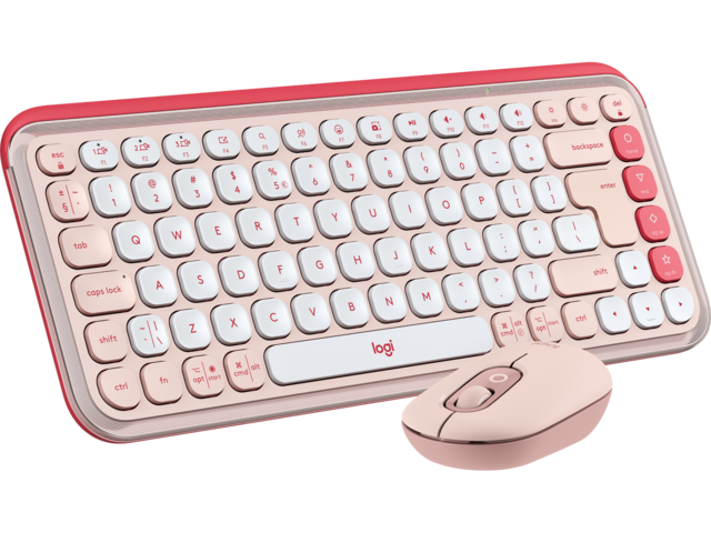 Клавиатури Logitech Pop Icon Combo - Rose - US INT'L