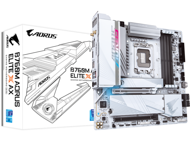 Дънни платки GIGABYTE B760M AORUS ELITE X AX