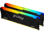 Оперативна памет 16GB (2x8GB) DDR4 2666 MT/s Kingston FURY Beast RGB Black