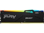Оперативна памет 16GB DDR5 6000 MT/s Kingston FURY Beast RGB XMP Black