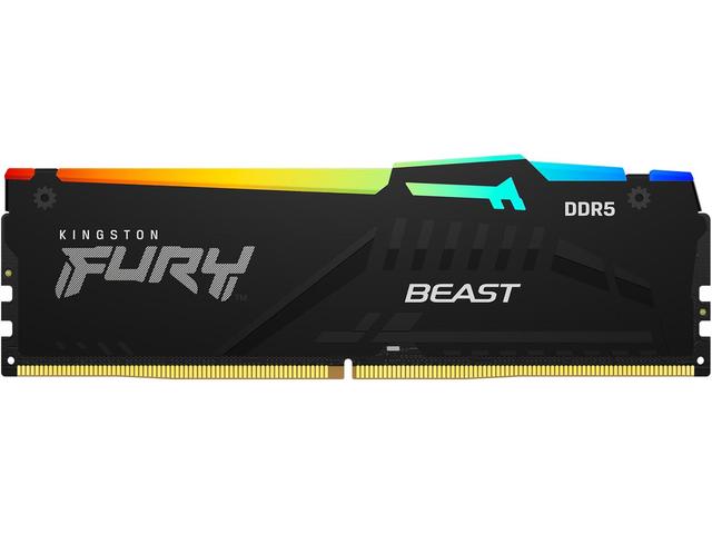 Оперативна памет 16GB DDR5 6000 MT/s Kingston FURY Beast RGB XMP Black