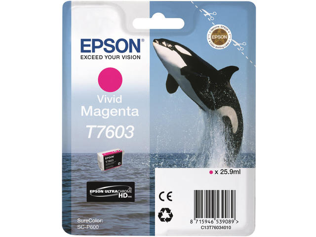 Консумативи Epson T7603 Viv Magenta