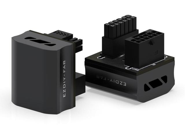 Кабели за компоненти EZDIY-FAB 12VHPWR 600W Power Adapter 180° Black STD